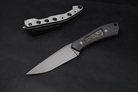 Massless CarboTi with Hot Hammered inlay Theta Sheath