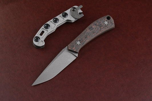 Mini Massless Black and Copper Fatcarbon scales with Theta Sheath
