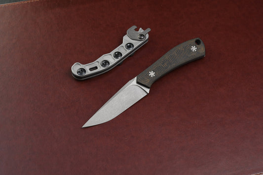 Mini Massless Black and Brown Richlite scales with Theta Sheath