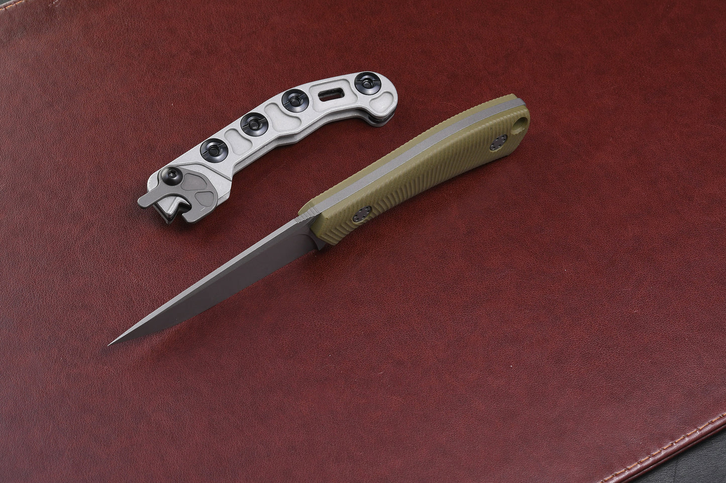 Mini Massless OD Green G10 scales with Theta Sheath