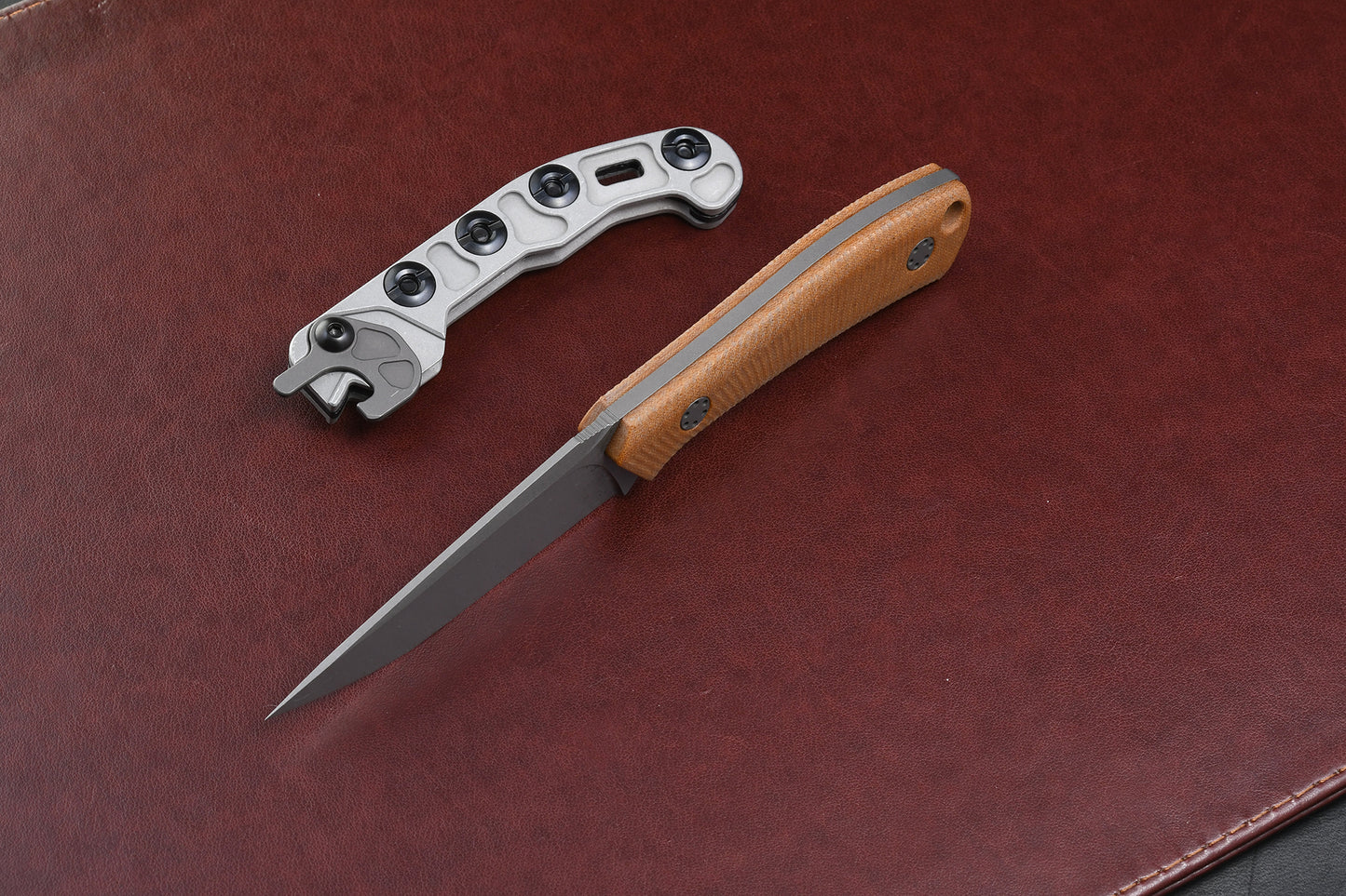Mini Massless Vintage Micarta scales with Theta Sheath