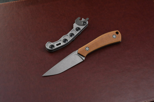 Mini Massless Vintage Micarta scales with Theta Sheath
