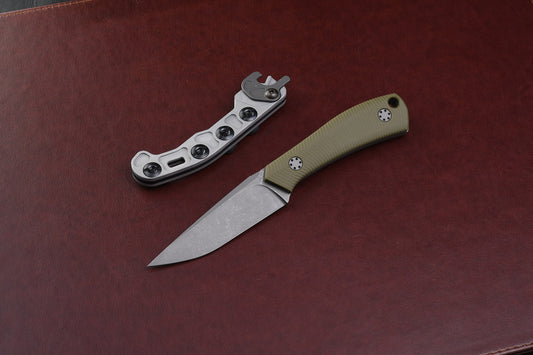 Mini Massless OD Green G10 scales with Theta Sheath